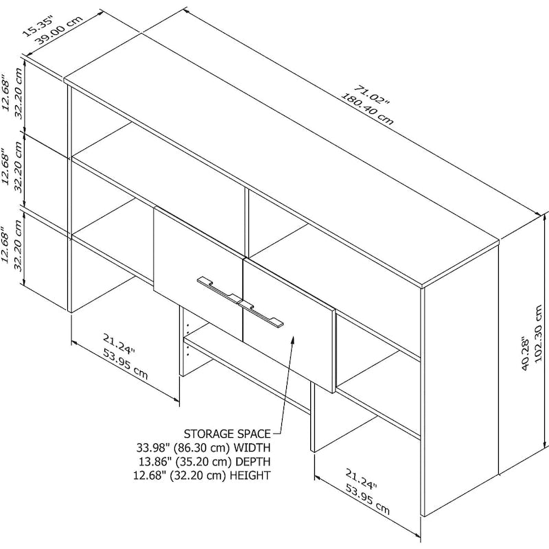 Rehausse de bureau en bois