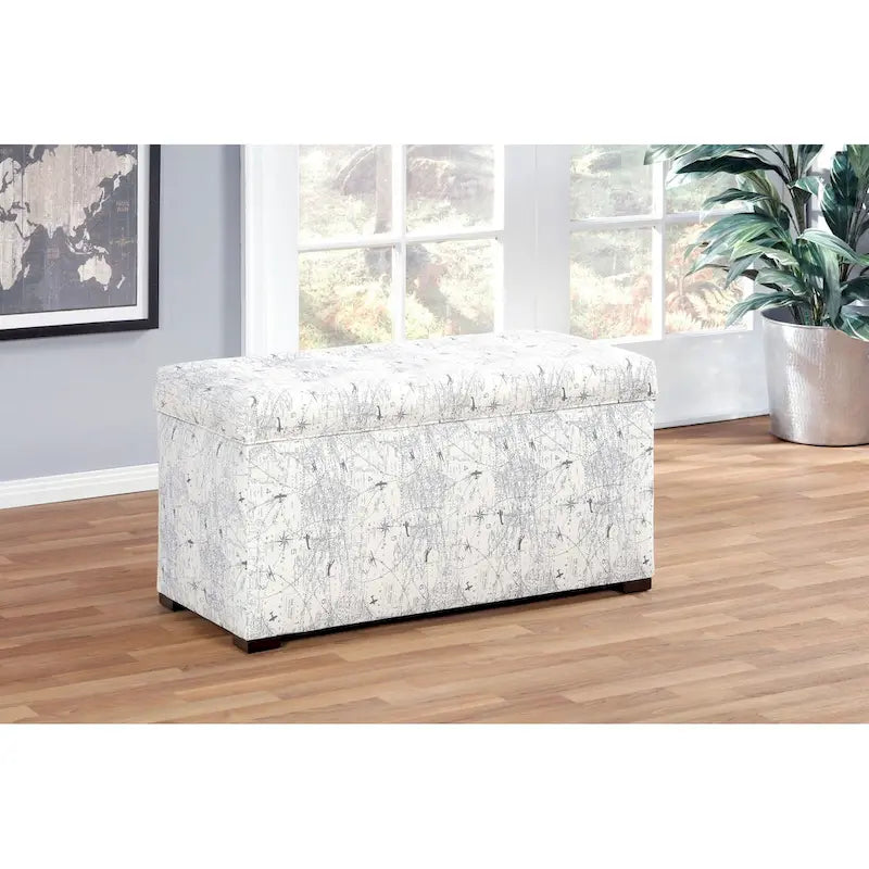 Banc Ottoman de Rangement Rembourré