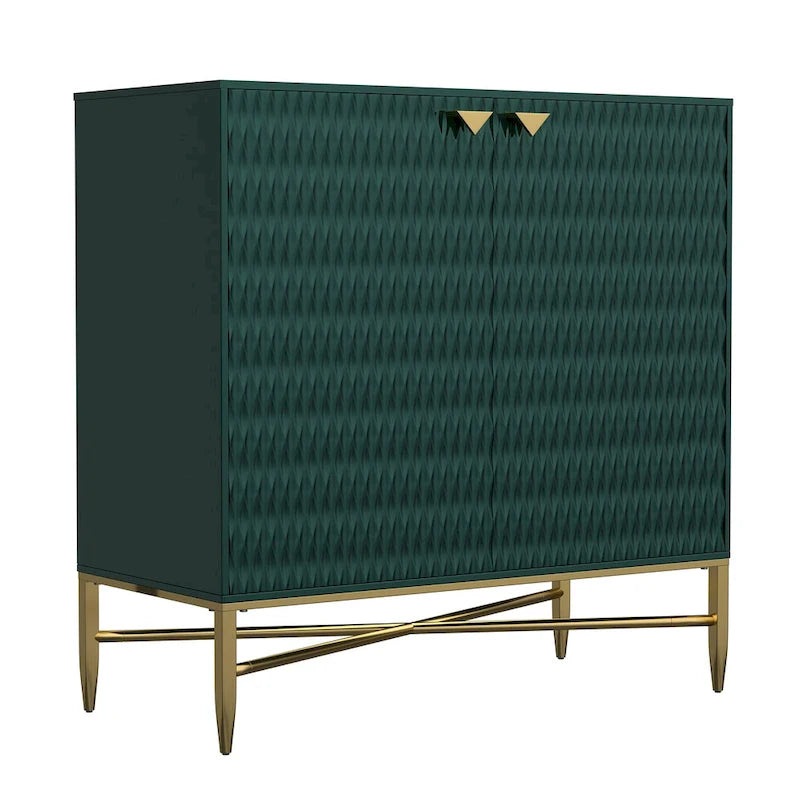 Buffet de rangement multimédia/buffet de 80 cm à 2 portes de style casier