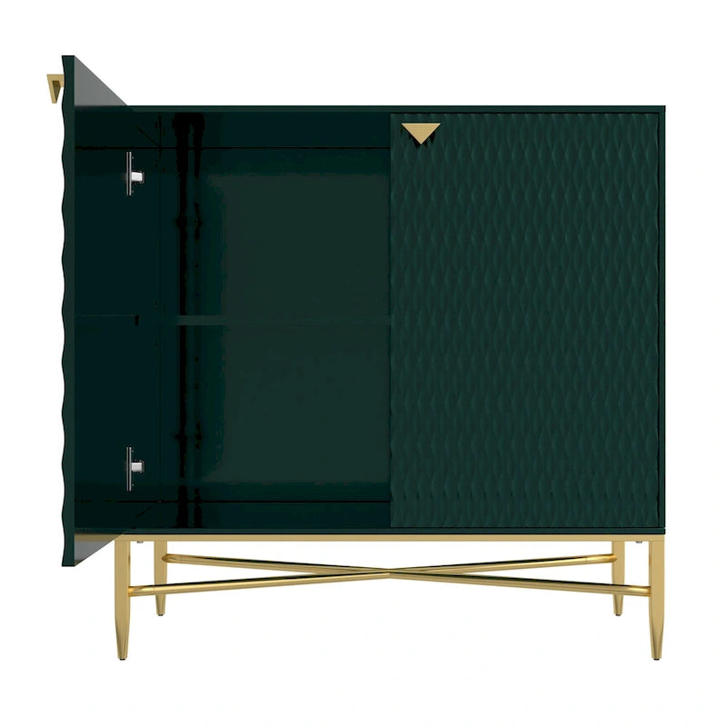Buffet de rangement multimédia/buffet de 80 cm à 2 portes de style casier
