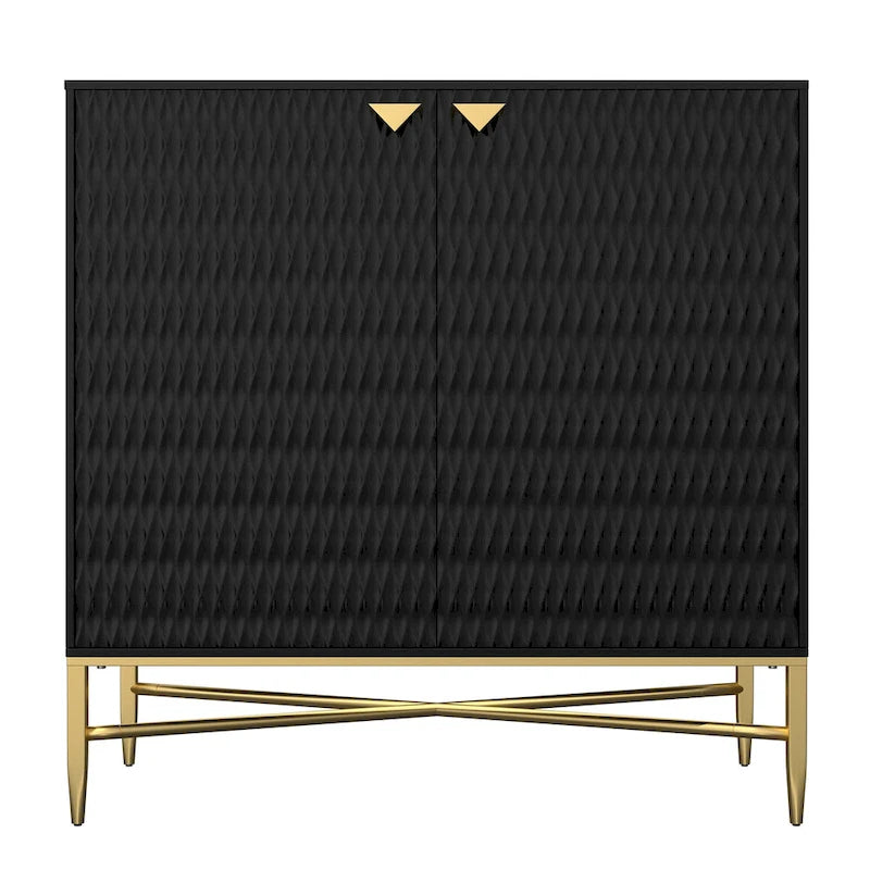 Buffet de rangement multimédia/buffet de 80 cm à 2 portes de style casier