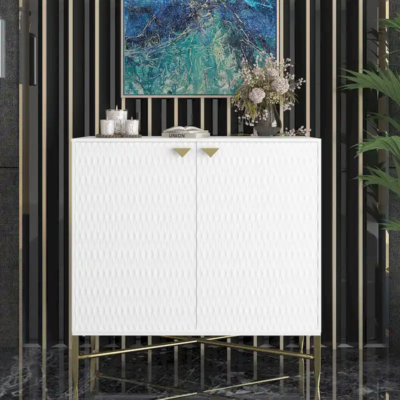 Buffet de rangement multimédia/buffet de 80 cm à 2 portes de style casier