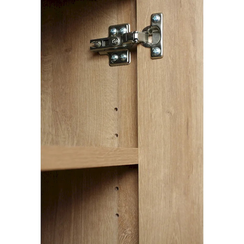 Petit meuble en rotin 1 tiroir 2 portes