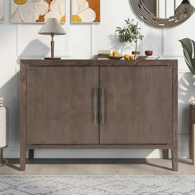 Meuble bas en bois à 2 portes
