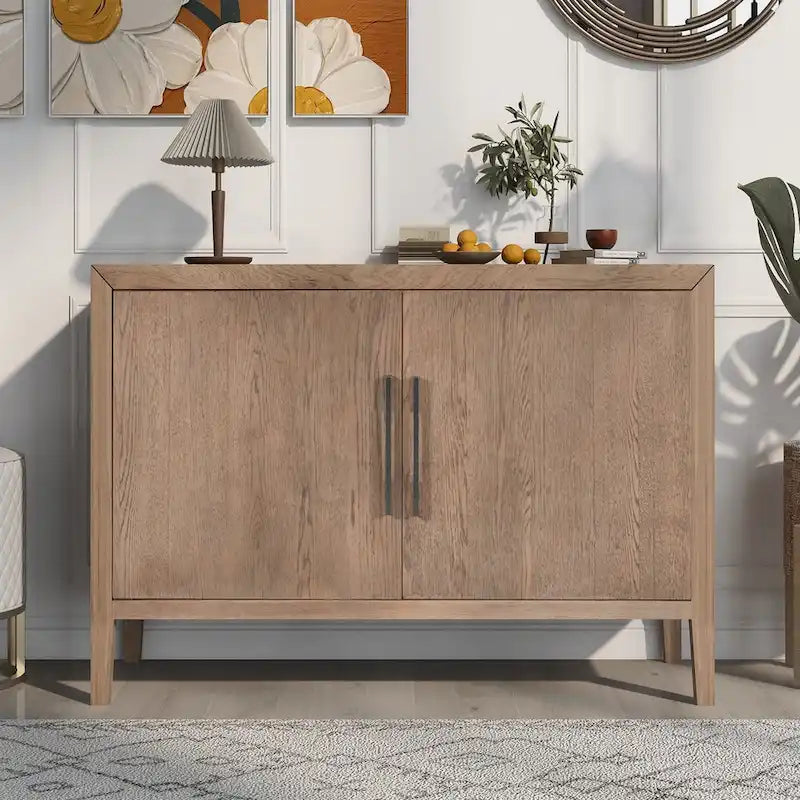 Meuble bas en bois à 2 portes