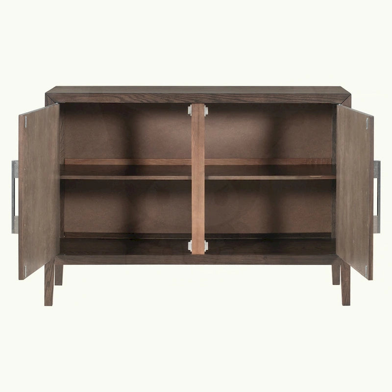 Meuble bas en bois à 2 portes