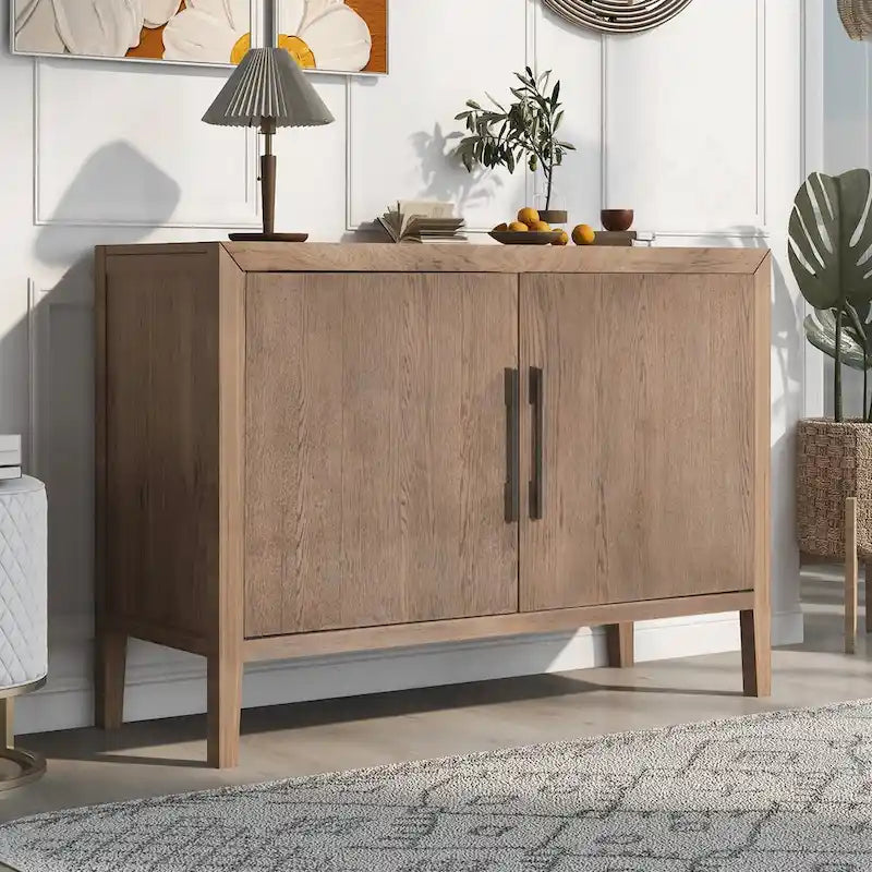 Meuble bas en bois à 2 portes