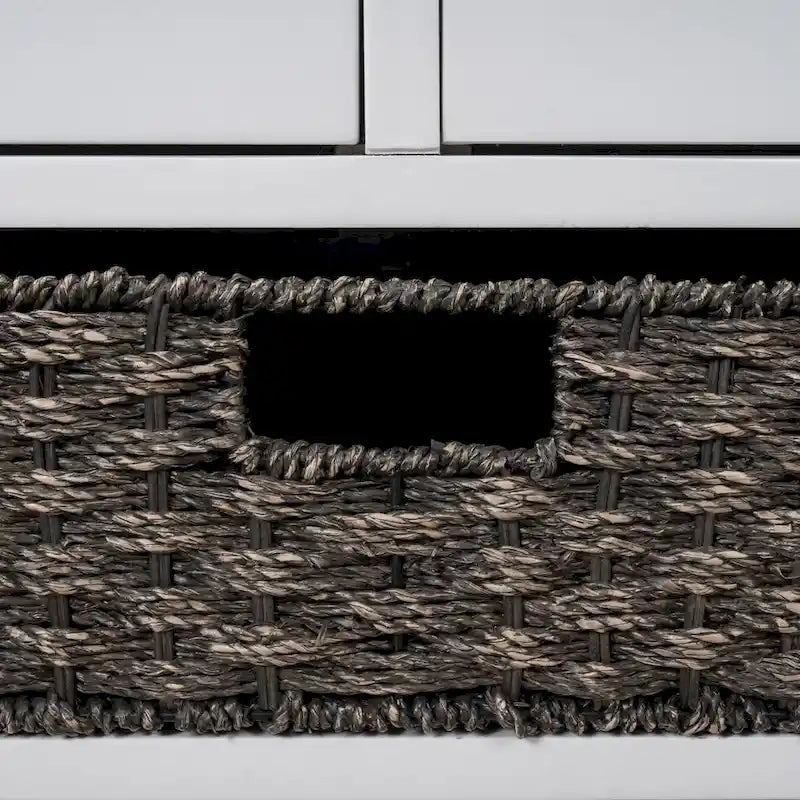 Banc de rangement avec coussin pour entrée ou couloir