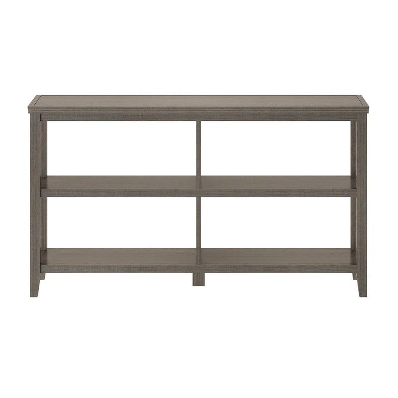 Étagère basse large 554W à 2 tablettes, gris délavé