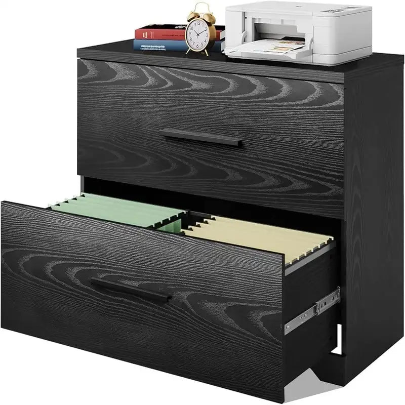 Classeur latéral en bois à 2 tiroirs - 15,75P x 35,43L x 29,37H