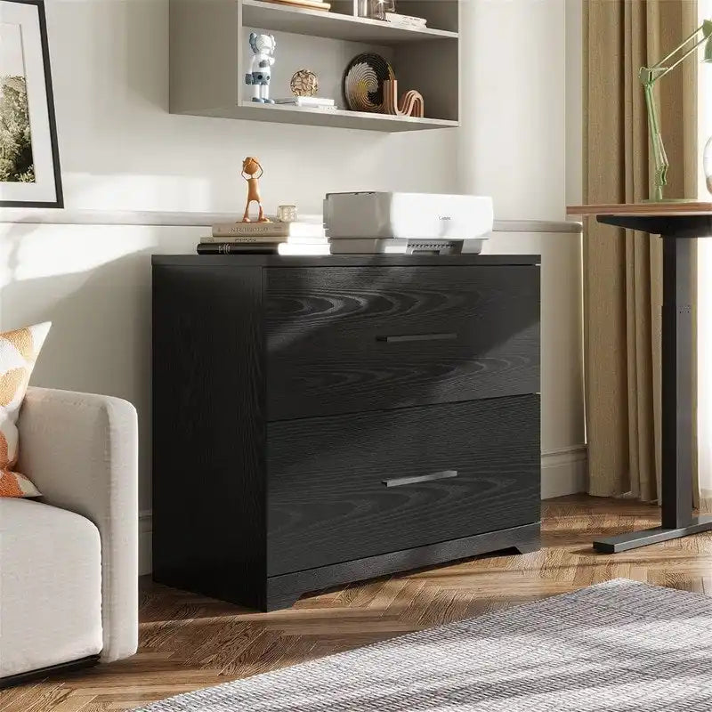 Classeur latéral en bois à 2 tiroirs - 15,75P x 35,43L x 29,37H