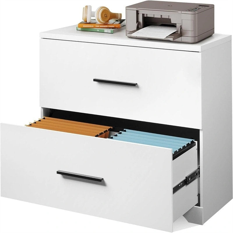 Classeur latéral en bois à 2 tiroirs - 15,75P x 35,43L x 29,37H