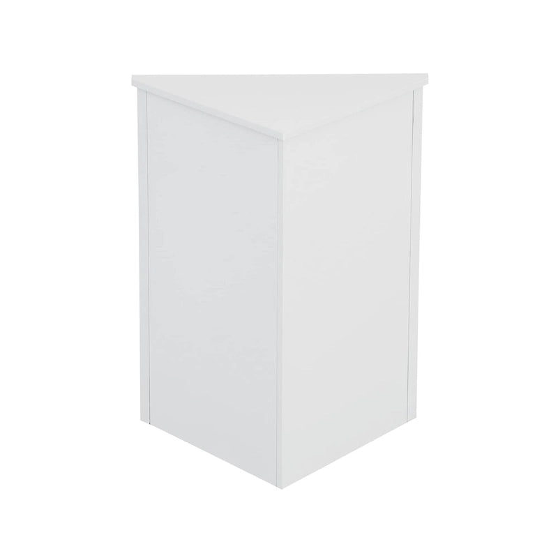 Meuble de rangement d'angle pour salle de bain avec étagères réglables
