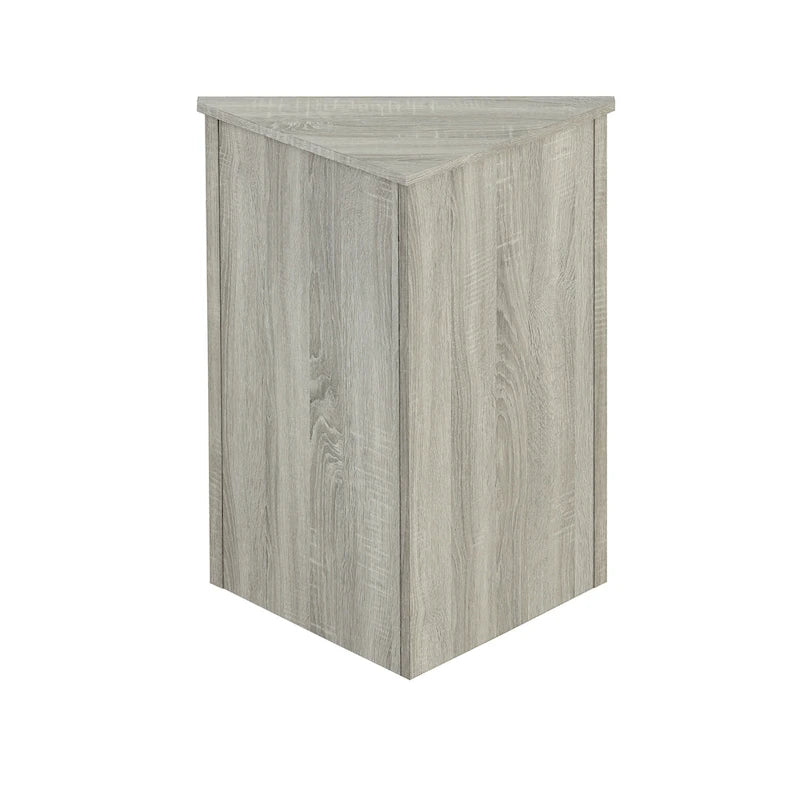 Meuble de rangement d'angle pour salle de bain avec étagères réglables