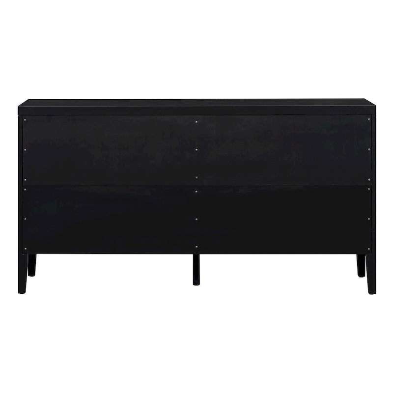 Porte d'armoire avec rainure circulaire et poignée de porte ronde en métal - N/A