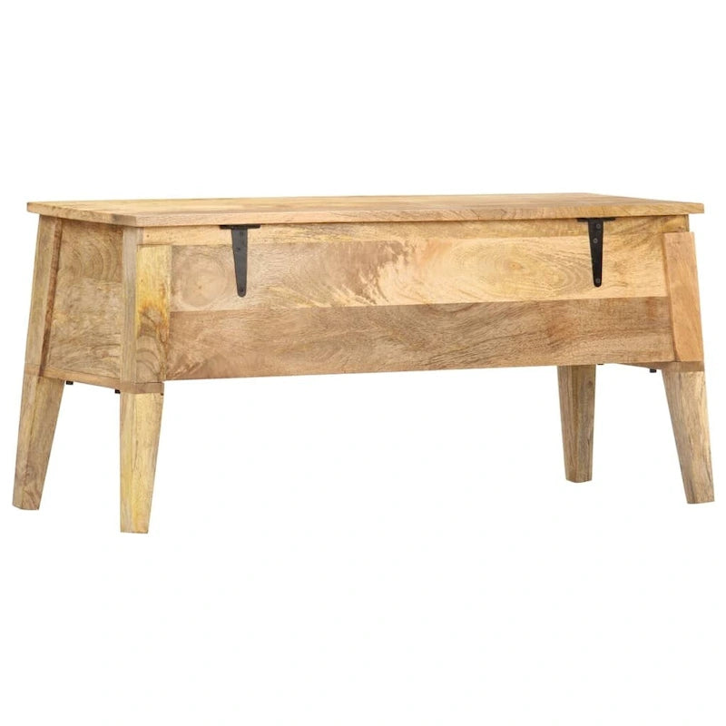 Boîte de rangement 39x13.8x18.9 Bois de manguier massif