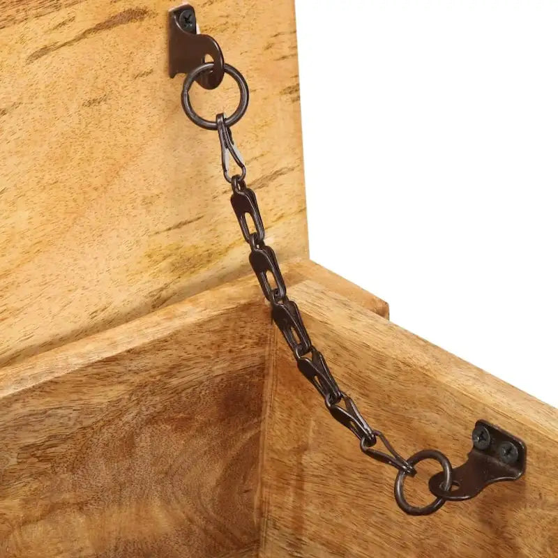 Boîte de rangement 39x13.8x18.9 Bois de manguier massif