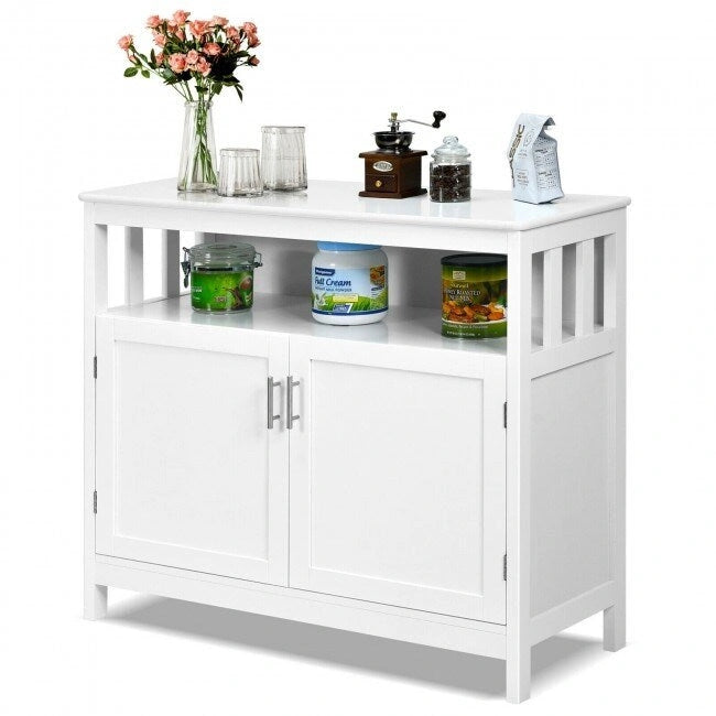 Buffet de cuisine avec 2 portes et étagère - 101,6 x 40,6 x 86,4 cm (L x l x H)
