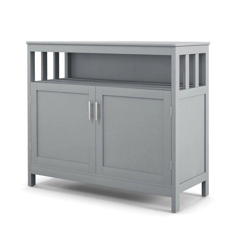 Buffet de cuisine avec 2 portes et étagère - 101,6 x 40,6 x 86,4 cm (L x l x H)