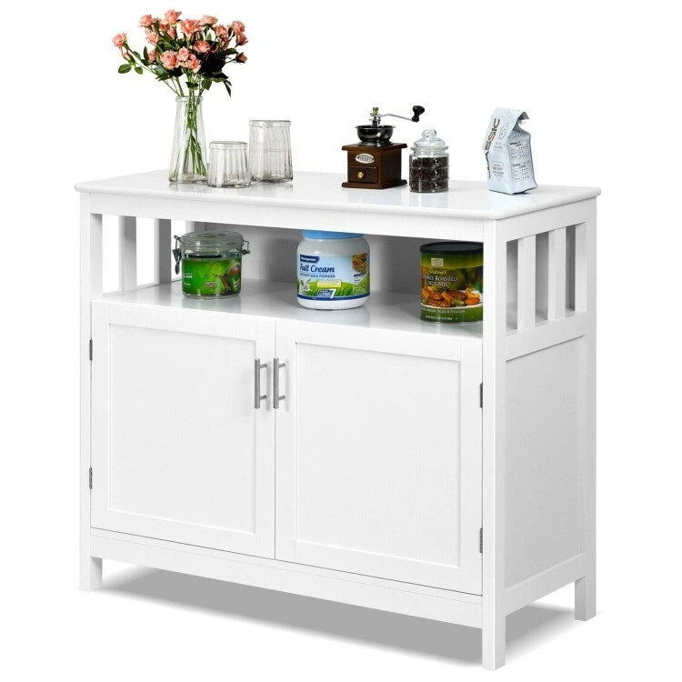 Buffet de cuisine avec 2 portes et étagère - 101,6 x 40,6 x 86,4 cm (L x l x H)