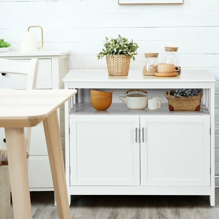 Buffet de cuisine avec 2 portes et étagère - 101,6 x 40,6 x 86,4 cm (L x l x H)