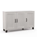 Bahut 3 portes avec étagères réglables et kits anti-basculement - 45 x 13 x 28 (L x l x H)