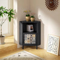 Meuble d'appoint avec rangement, Armoire moderne sur pied, Buffet avec piètement métallique - coin