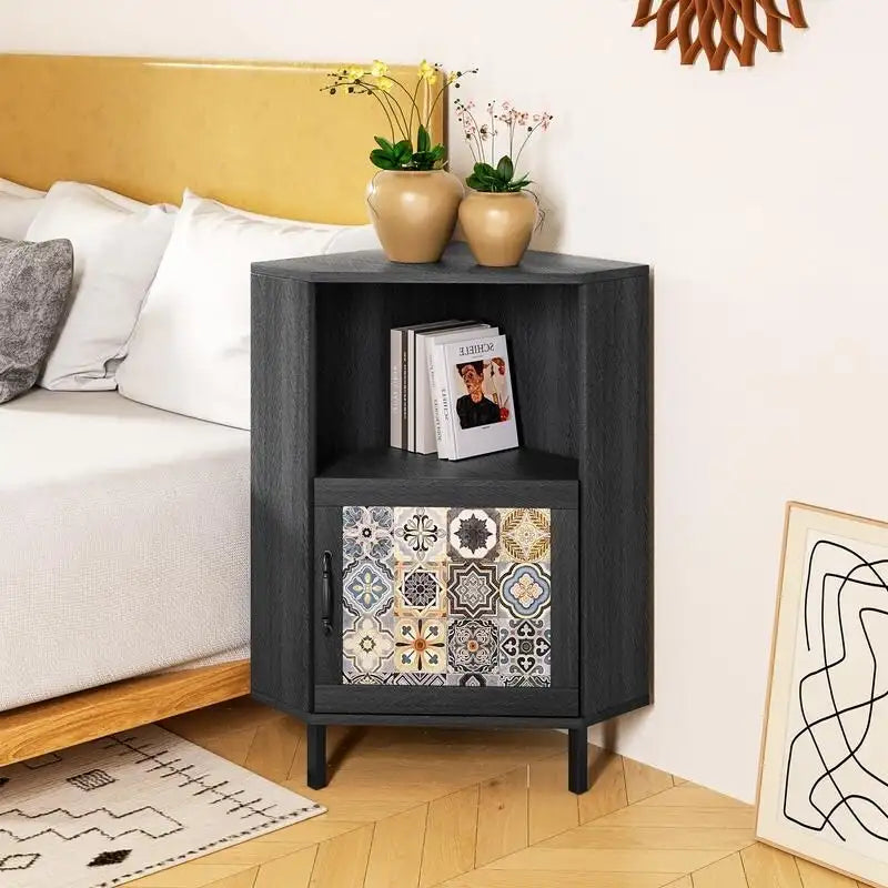 Meuble d'appoint avec rangement, Armoire moderne sur pied, Buffet avec piètement métallique - coin