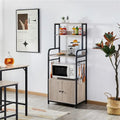 Étagère de boulanger multicouche avec 1 armoire et 3 étagères de rangement