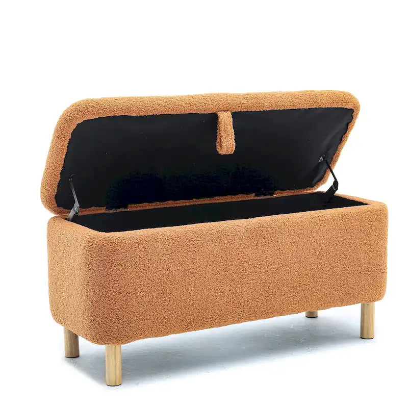 Banc de rangement rembourré