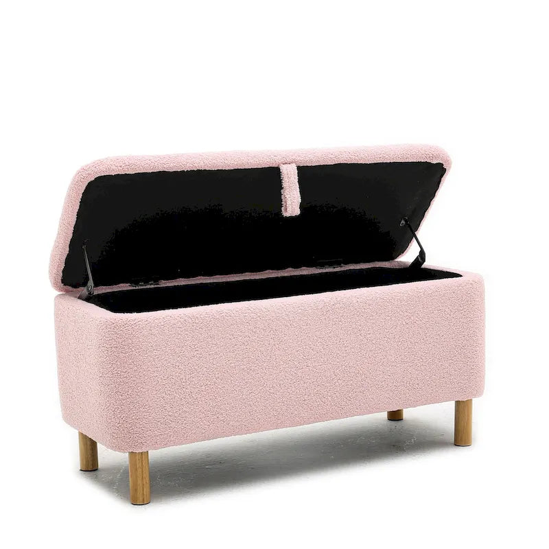 Banc de rangement rembourré