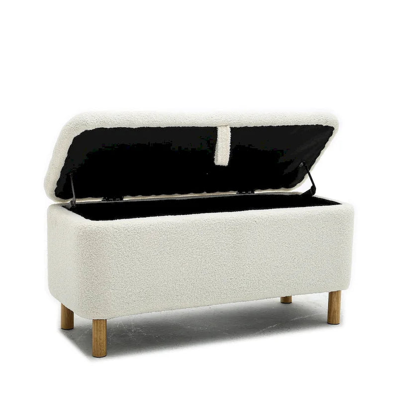 Banc de rangement rembourré
