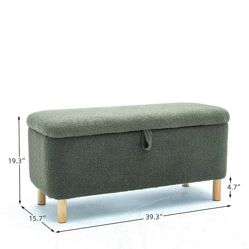 Banc de rangement rembourré