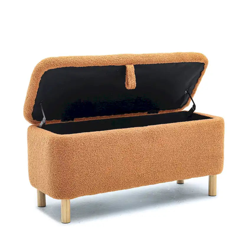 Banc de rangement rembourré