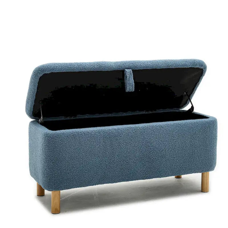 Banc de rangement rembourré