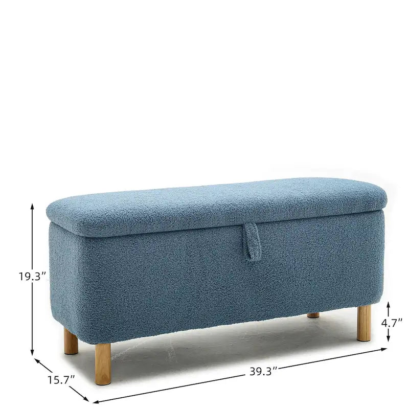 Banc de rangement rembourré
