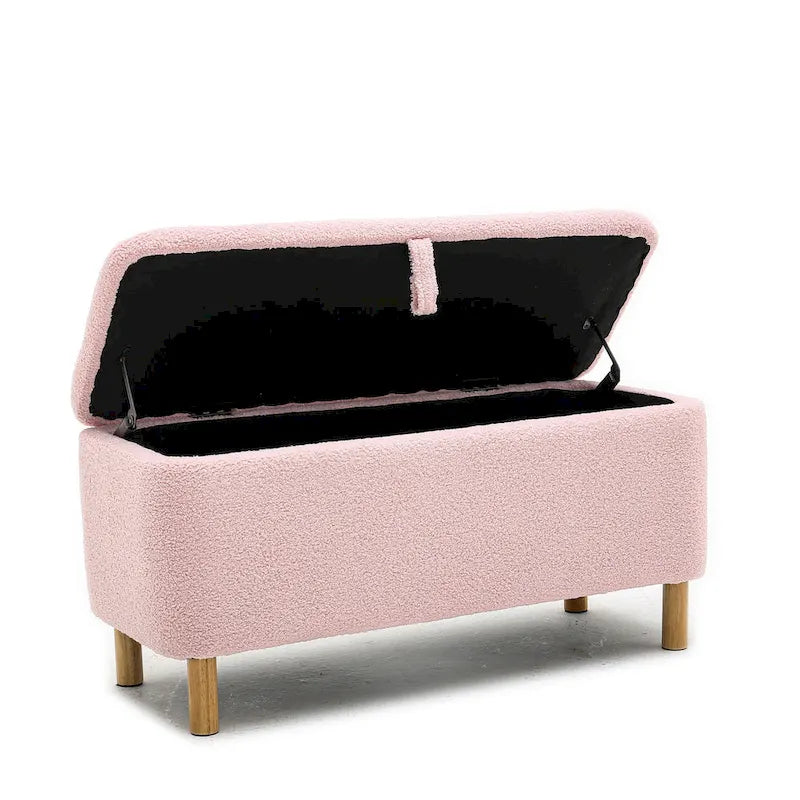 Banc de rangement rembourré