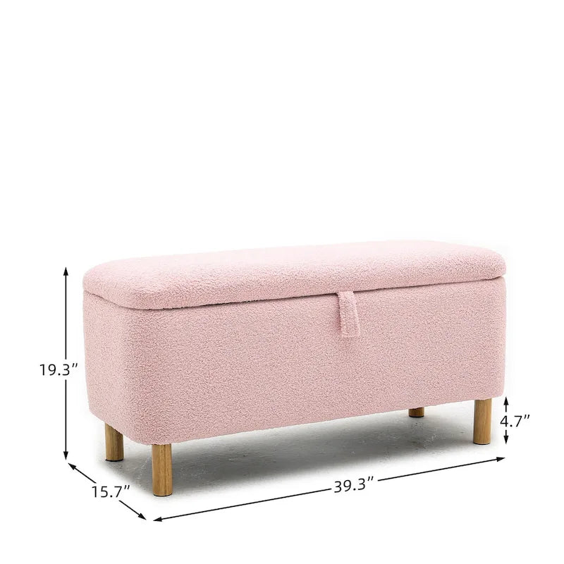 Banc de rangement rembourré
