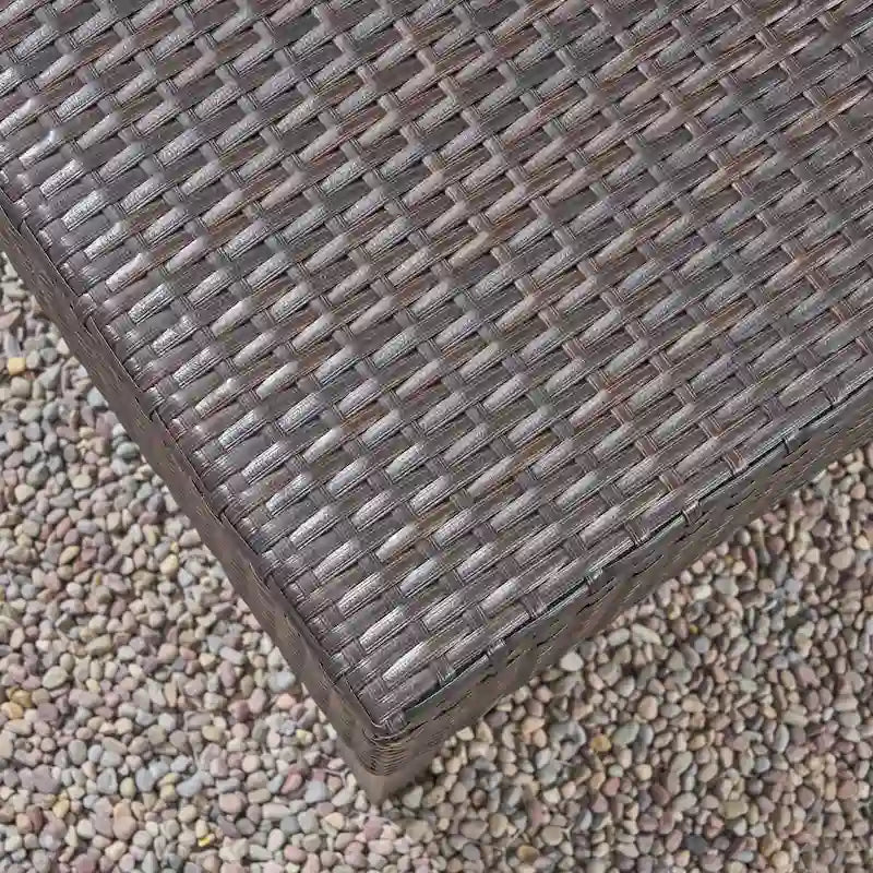 Banc de rangement en rotin
