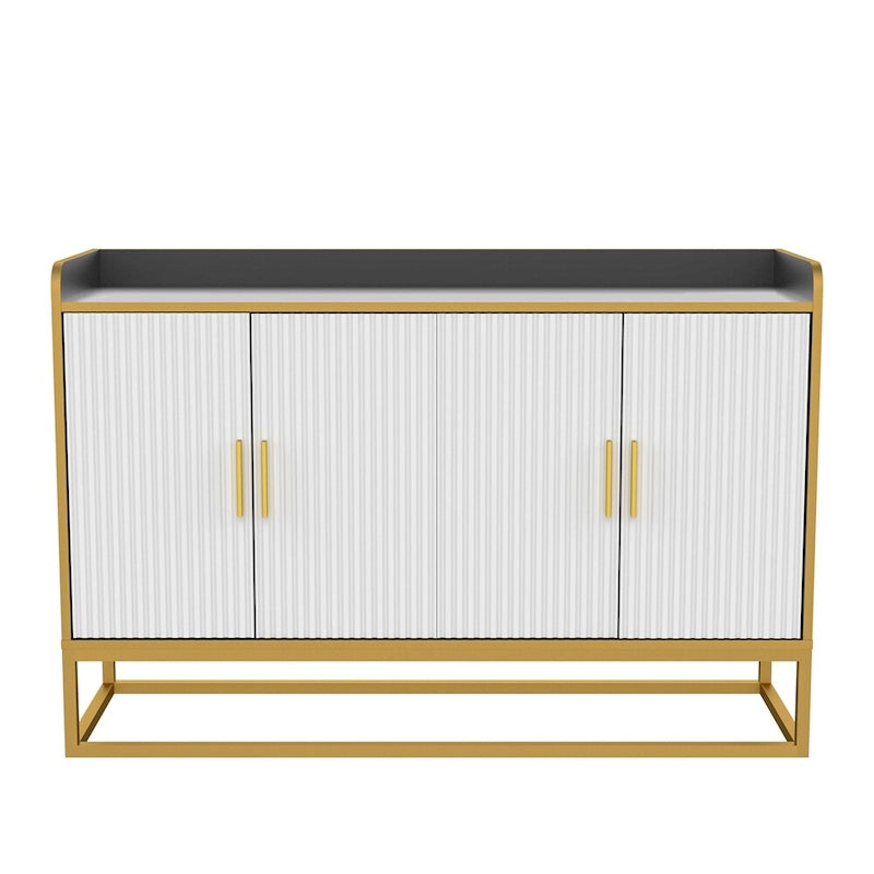 Meuble de rangement de cuisine moderne avec pieds en métal