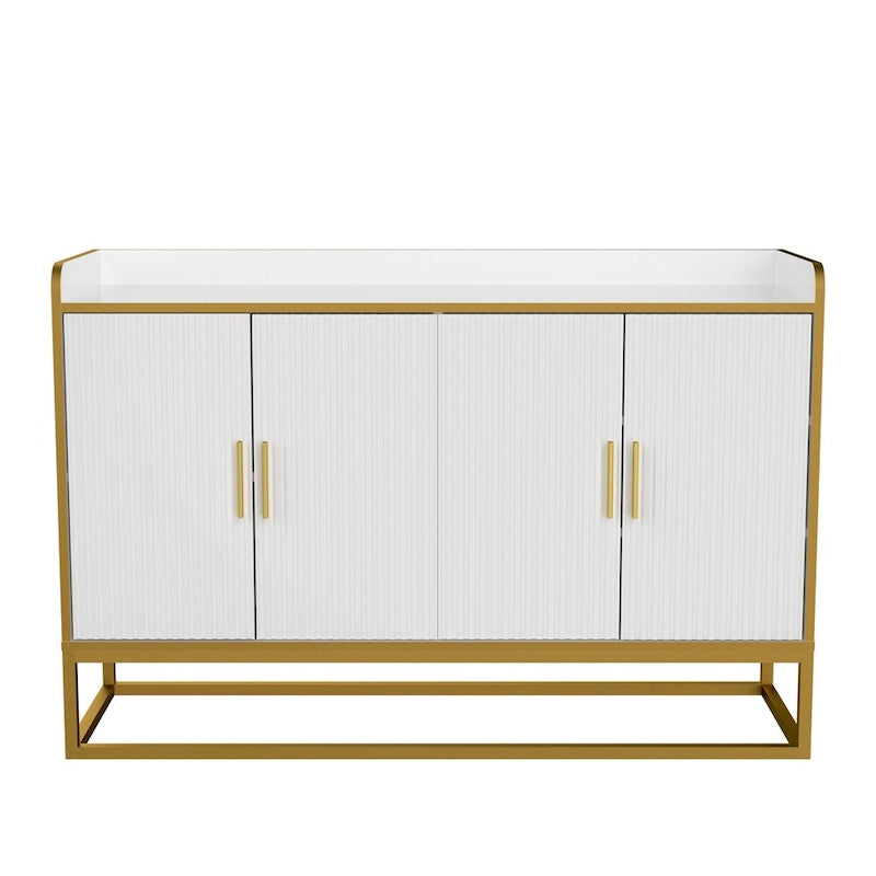 Meuble de rangement de cuisine moderne avec pieds en métal