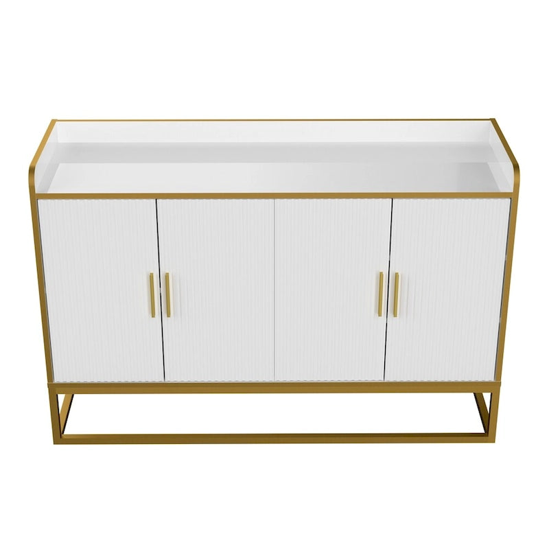 Meuble de rangement de cuisine moderne avec pieds en métal
