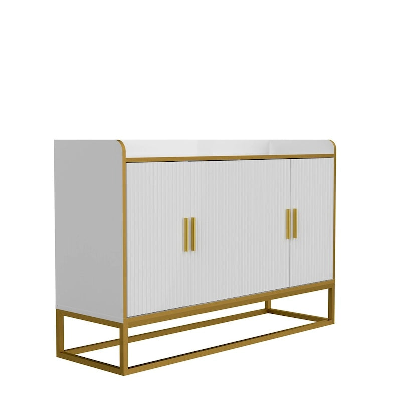 Meuble de rangement de cuisine moderne avec pieds en métal