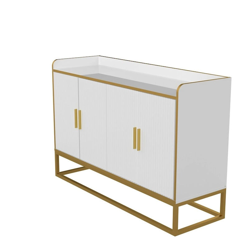 Meuble de rangement de cuisine moderne avec pieds en métal