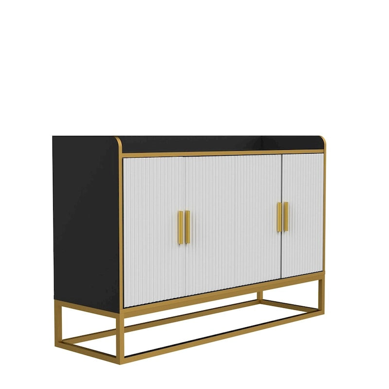 Meuble de rangement de cuisine moderne avec pieds en métal