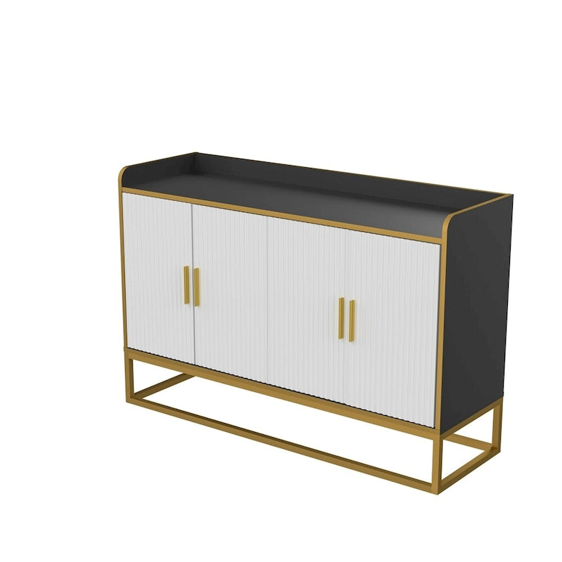 Meuble de rangement de cuisine moderne avec pieds en métal