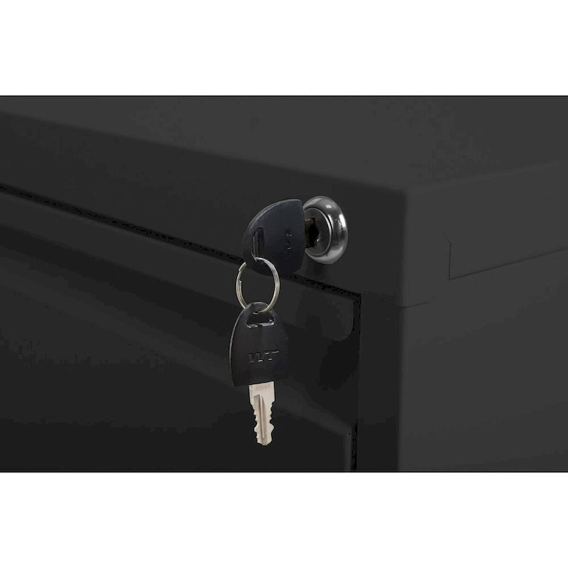 Classeur vertical en métal à 2 tiroirs de 38 cm de largeur avec serrure, pour bureau ou maison, pour documents A4 et format légal/lettre