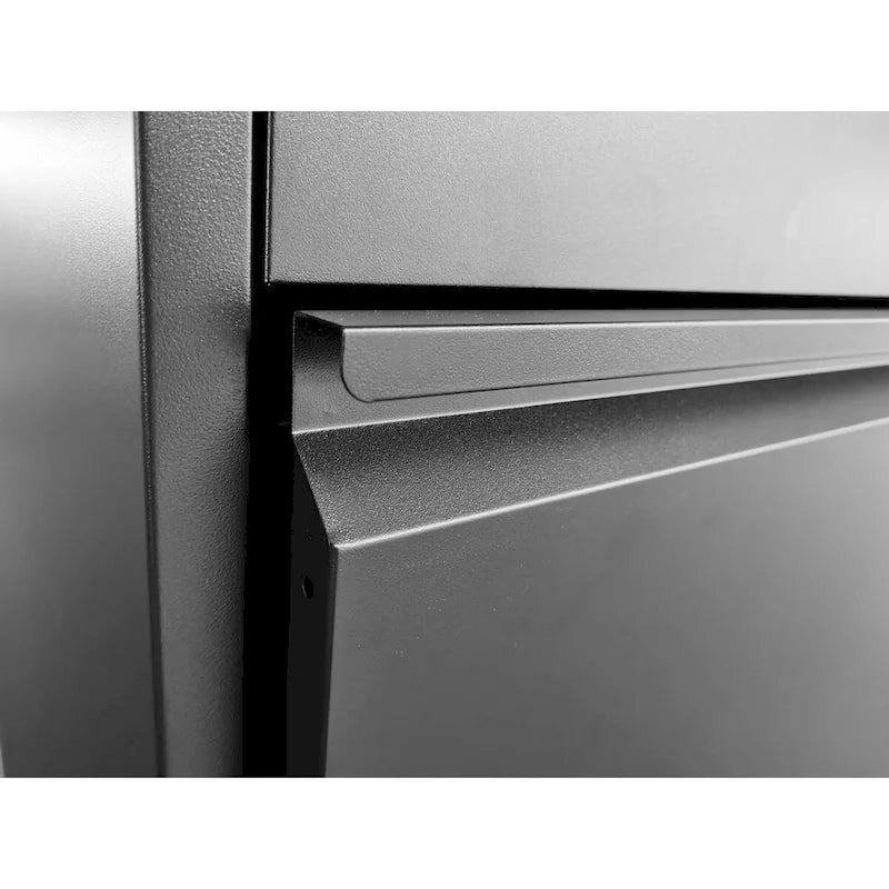 Classeur vertical en métal à 2 tiroirs de 38 cm de largeur avec serrure, pour bureau ou maison, pour documents A4 et format légal/lettre