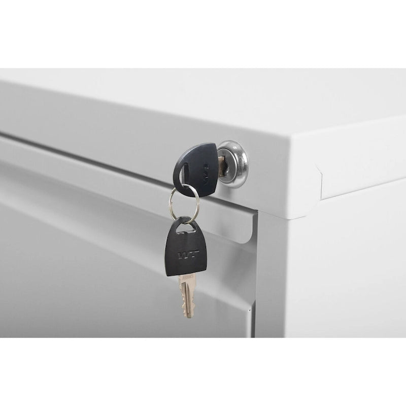 Classeur vertical en métal à 2 tiroirs de 38 cm de largeur avec serrure, pour bureau ou maison, pour documents A4 et format légal/lettre