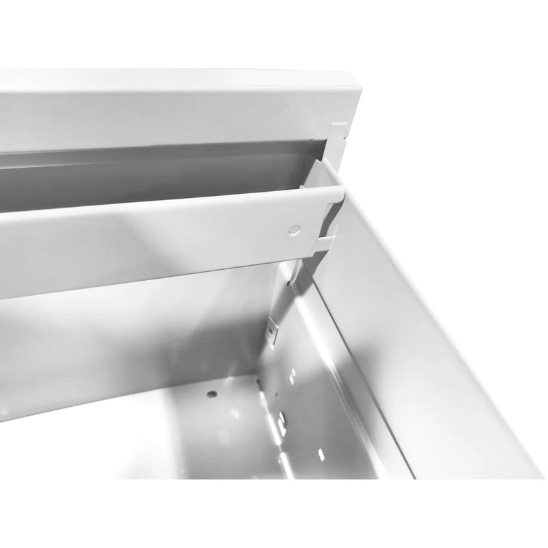 Classeur vertical en métal à 2 tiroirs de 38 cm de largeur avec serrure, pour bureau ou maison, pour documents A4 et format légal/lettre